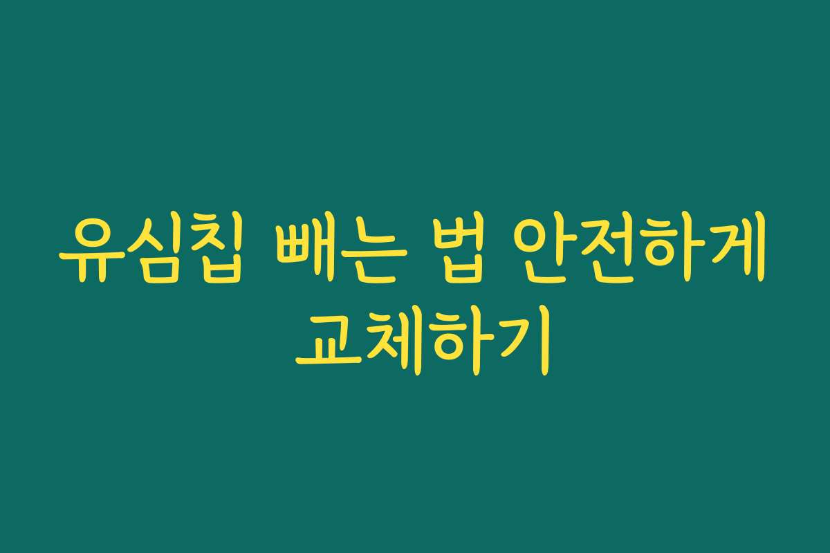 유심칩 빼는 법 안전하게 교체하기