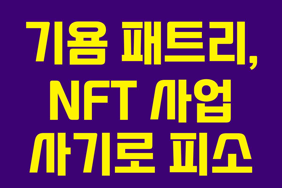 기욤 패트리, NFT 사업 사기로 피소