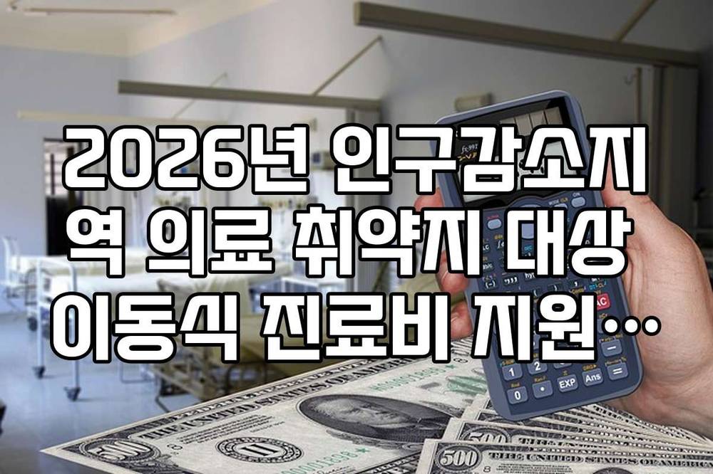 2026년 인구감소지역 의료 취약지 대상 이동식 진료비 지원 서비스